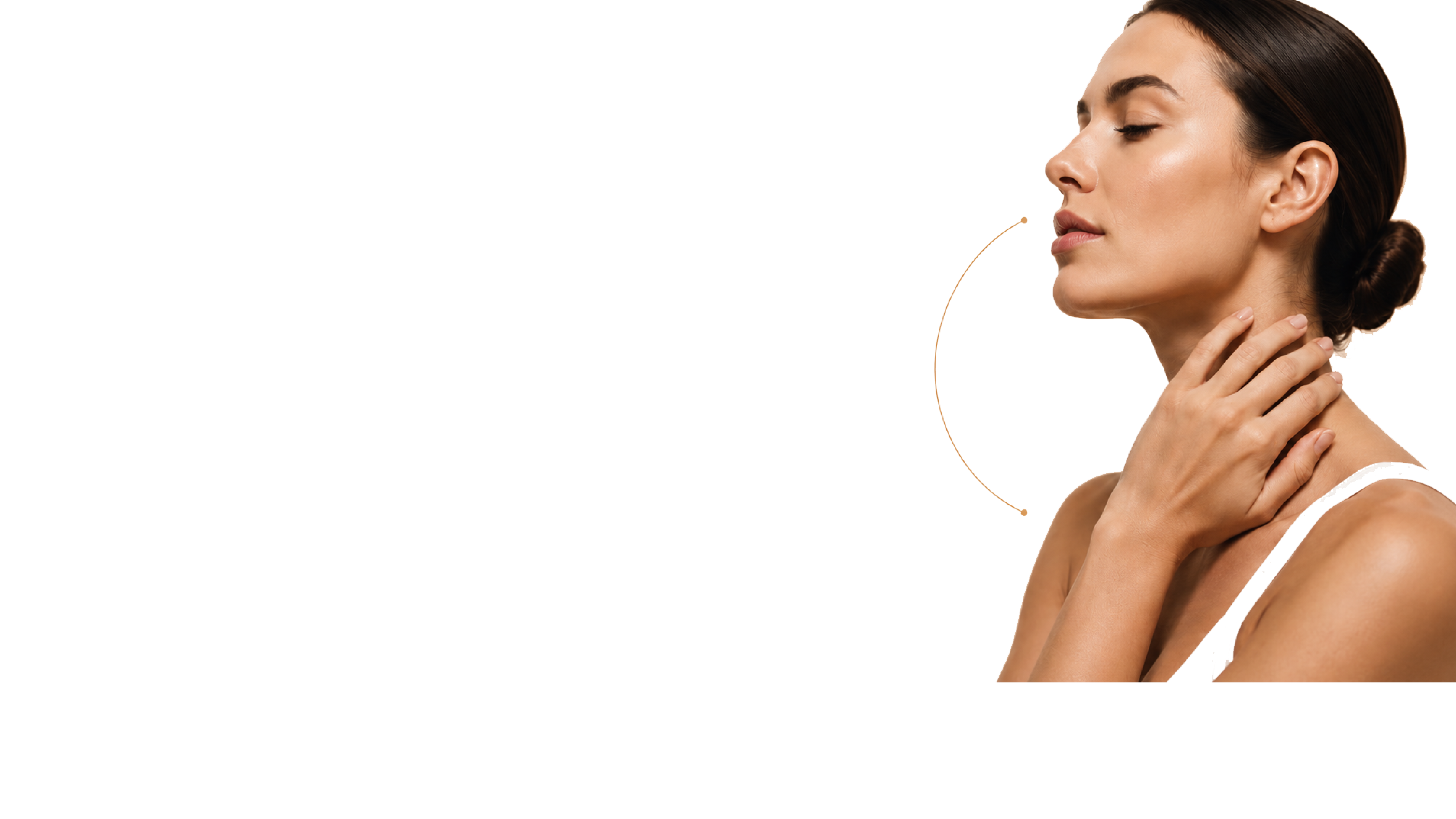 Woman with glowing skin